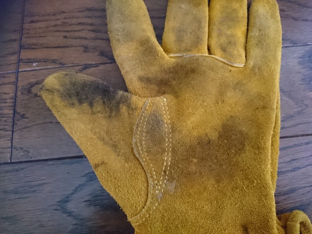 Kinco Gloves【キンコグローブ50】の親指付け根のアップ