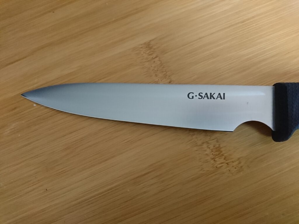 G・サカイ「アウトドア クッキングナイフ 直刃」の刃