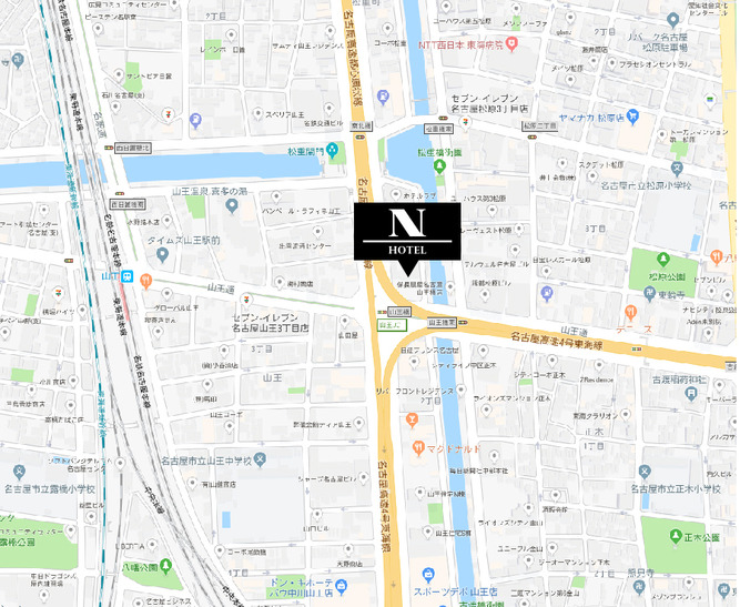 N HOTELの地図