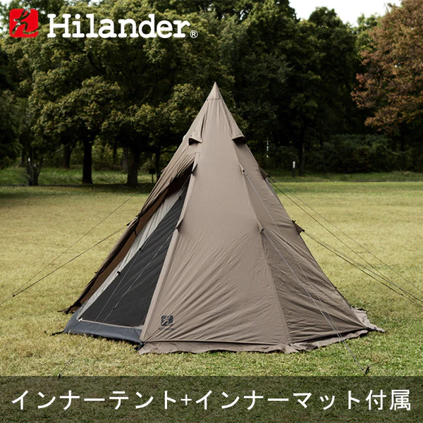Hilander(ハイランダー) Ａ型フレーム　ティピーテント３００（インナーテント＋インナーマット付き）