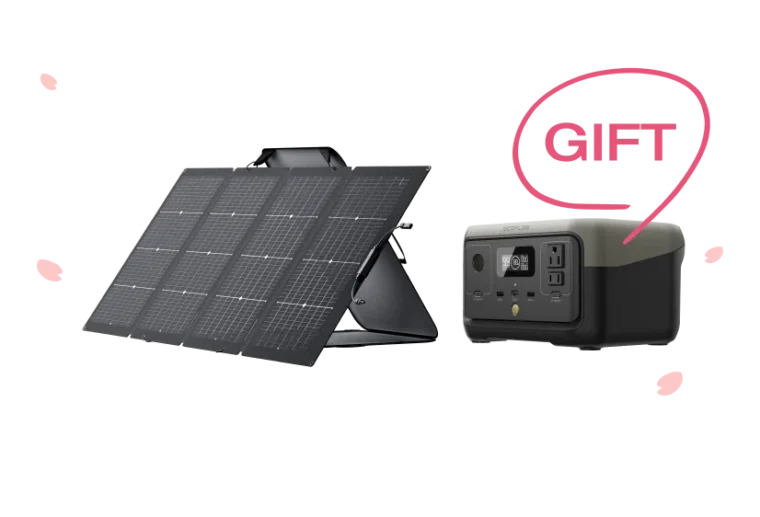 1. 任意のDELTAシリーズ+エクストラバッテリーセットをお買い上げで、ソーラーパネルをプレゼントします。
2. WAVE 2+バッテリーパックセット/GLACIER+バッテリーパック セットをお買い上げで、RIVER 2ポータブル電源をプレゼントします。