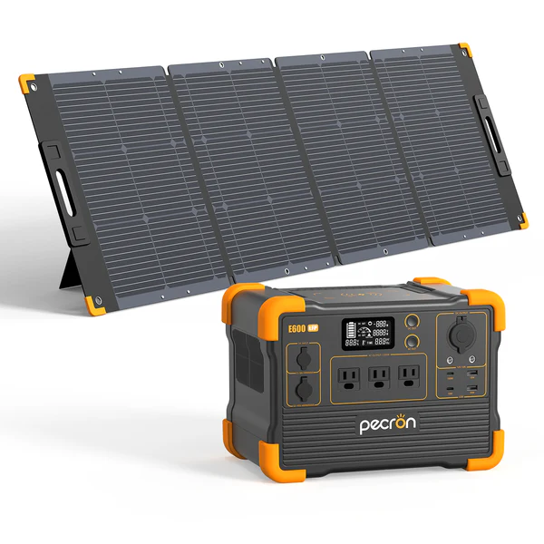 PECRON E600LFP ポータブル電源＋1枚 200W ソーラーパネル