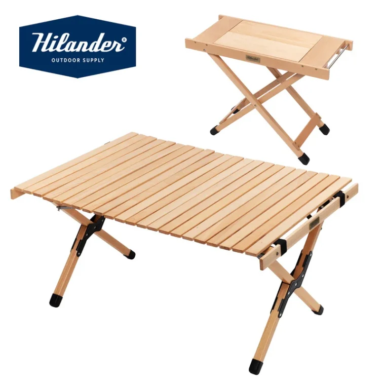 ウッドロールトップテーブルEX＋ジョイントサイドテーブル2