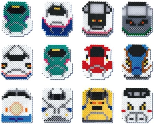 パーラービーズ「新幹線セット」で作れる作品たち